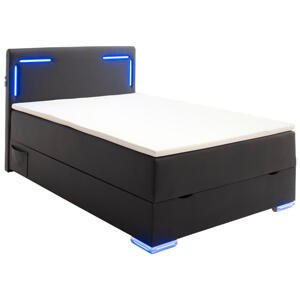 Xora BOXSPRINGOVÁ POSTEĽ, 120/200 cm čierna