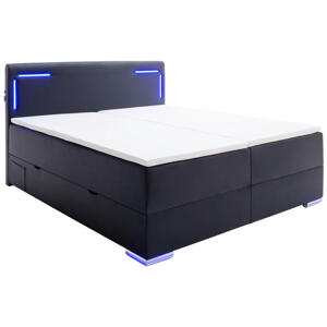 Xora BOXSPRINGOVÁ POSTEĽ, 160/200 cm, čierna