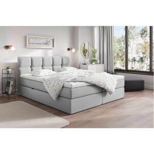 Livetastic AMERICKÁ POSTEĽ, 200/220 cm, svetlosivá