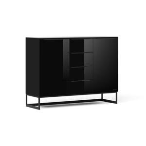 Joop! KOMODA, čierna, 120/77/40 cm