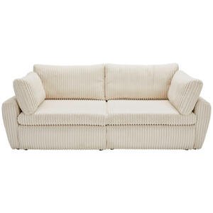 Carryhome ROZKLADACIA POHOVKA, textil, krémová
