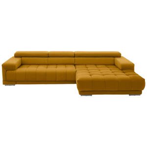 Beldomo Speed ROHOVÁ SEDACIA SÚPRAVA, textil, kari žltá