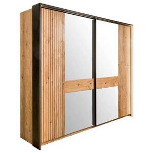 Linea Natura SKRIŇA S POS. DVER. – HOR.VED, dub, farba duba, 242/214/67 cm