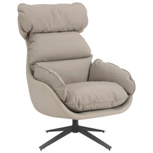 MID.YOU TV KRESLO, textil, sivohnedá