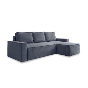 MID.YOU ROHOVÁ SEDACIA SÚPRAVA, textil, tmavomodrá