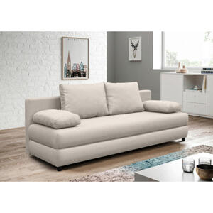P & B ROZKLADACIA POHOVKA, textil, béžová
