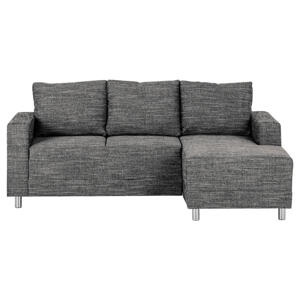 MID.YOU ROHOVÁ SEDACIA SÚPRAVA, textil, čierna