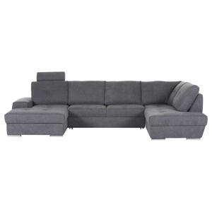 Hom`in SEDACIA SÚPRAVA, textil, tmavosivá