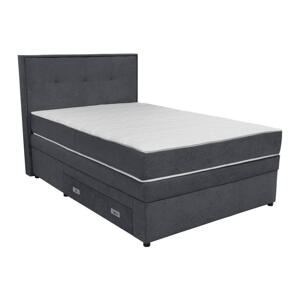 Hom`in BOXSPRINGOVÁ POSTEĽ, 120/200 cm, tmavosivá