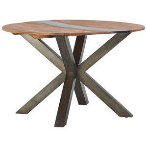 Livetastic JEDÁLENSKÝ STÔL, akácia, prírodná farba, čierna, farba akácie, 120/76/120 cm