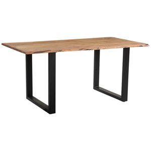 Linea Natura JEDÁLENSKÝ STÔL, akácia, čierna, farba akácie, 160/85/76 cm
