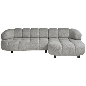 Welnova ROHOVÁ SEDACIA SÚPRAVA, textil, sivobéžová