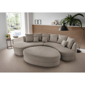 Livetastic SEDACIA SÚPRAVA, textil, sivohnedá