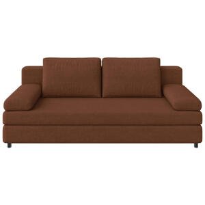 Ti'me ROZKLADACIA POHOVKA, textil, hnedá