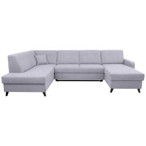 XXXL Sedací souprava LARS U,, drevo, textil, sivá
