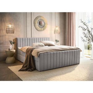 Boxxx AMERICKÁ POSTEĽ, 180/200 cm, svetlosivá