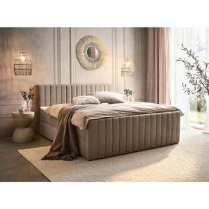 Boxxx AMERICKÁ POSTEĽ, 140/200 cm, sivohnedá