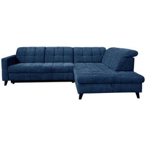 Xora ROHOVÁ SEDACIA SÚPRAVA, textil, modrá
