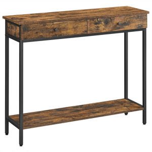 Boxxx KONZOLOVÝ STOLÍK, hnedá, čierna, 100/30/80 cm