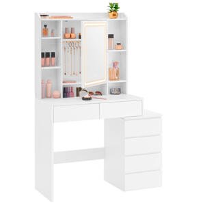 Boxxx TOALETNÝ STOLÍK, biela, 97,5/40/145 cm