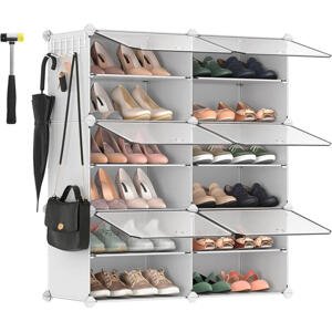XXXL REGÁL NA TOPÁNKY, biela, 83/63/32 cm