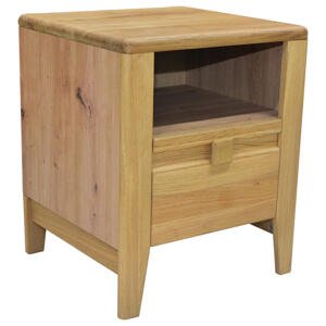Linea Natura NOČNÝ STOLÍK, divoký dub, dub artisan, divoký dub, 45/54/42,7 cm