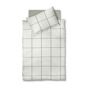 POSTEĽNÁ BIELIZEŇ, flanel, biela, 200/200 cm