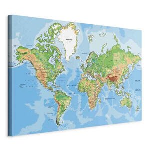 art geist OBRAZ NA PLÁTNE, mapa sveta,