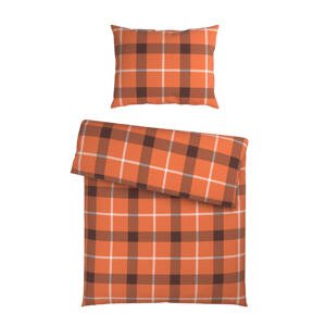 Esposa POSTEĽNÁ BIELIZEŇ, flanel, hnedá, oranžová, 140/200 cm