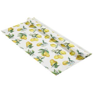 Esposa OBRUS, 85/85 cm, žltá, biela