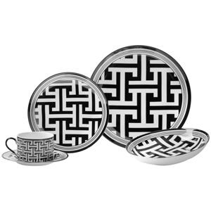 Novel KOMBINOVANÝ SERVIS 20-dielne, nový kostný porcelán (new bone china) keramika