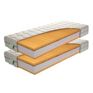 DREVONA24 Tvrdé matrace s kokosovou vrstvou akcia 1+1 90x200x21 BRAVIA Aloe vera Silver